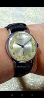 Pobeda wristwatch - small seconds hand, 15 jewels, 34mm, ussr made, works 1970
