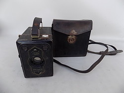 Zeiss Ikon Box-Tengor fényképezőgép tokjával 1910-20