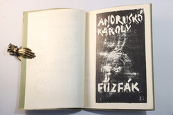 Sorszámozott dedikált Andruskó Károly Fűzfák fametszetes album 100 példányban készült Ritkaság !!