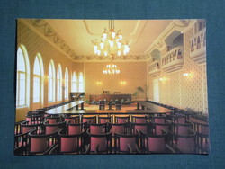 Képeslap,Budapest,Budafok,Sacellary kastély,ülésterem látkép részlet,1990-