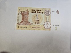 2015-ös 1 Lej , moldova UNC