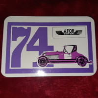 ÁFOR kártyanaptár 1974