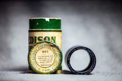 Edison fonográfhenger (Edison blue amberol record)