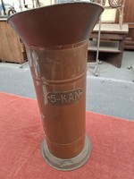 Vintage Réz Széntároló  Kék Mintás Fogóval Díszített Ritkaság!