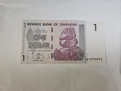 2007-es 1 Dollár , Zimbabwe UNC