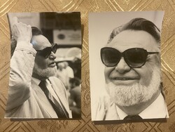 Kútvölgyi Mihály (1944-2023): Gyurkovics Tibor 2 db fotó  - fotóművészet, jelezve