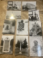 Kútvölgyi Mihály (1944-2023): 10 db fotó, iskolai rendezvények, köztéri szobrok - jelezve mind