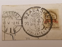 Bélyegző - "Szabadka visszatért" - 1941.