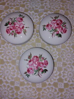 Rózsás, Aquincum  porcelán cukorkás, ékszeres, bonbonier, doboz