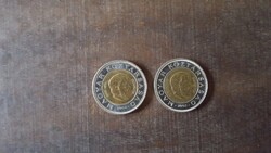 Magyar Köztársaság 100 Forint 2002 2 db.