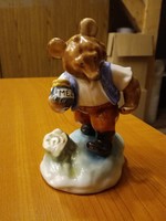 Herendi porcelán Mézes Mackó, maci figura