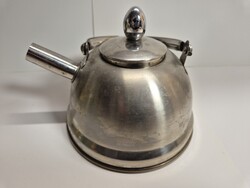 Rozsdamentes kis méretű teáskanna, teafőző
