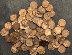 Amerikai Egyesült Államok 1 cent, Lincoln cent, LOT 1980-as évek kb. 94 db