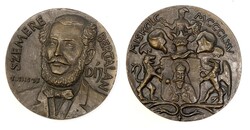 Tóth Sándor (1933–2019) Szemere Bertalan díj Miskolc 1365  jelzett bronz emlékplakett   RZ