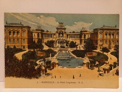 Antik francia képeslap Marseille Longchamp palota