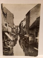 Antik francia képeslap Montargis Rue du Pont Neuf
