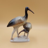 Veress Miklós Hollóházi Figyelők madárpár figura