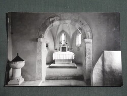 Képeslap,Sopronbánfalva,Mária Magdolna templom,oltár látkép,részlet, 1974-