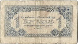 1 pengő 1944 VH. nagy hátlap függőleges alapnyomat 1.