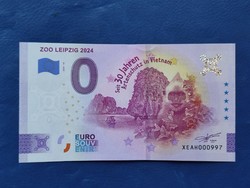 NÉMETORSZÁG 0 EURO 2024 ZOO LEIPZIG! MAJOM! RITKA EMLÉK PAPÍRPÉNZ! UNC