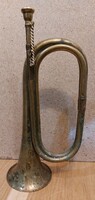 Trombita, katonai, 1900 eleje, hibátlan, 42 cm-es hosszúságú. 3176b