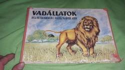 1966.Varga Katalin - Vadállatok KÉPES LEPORELLO VERSES KÖNYV szép állapotban a képek szerint MÓRA