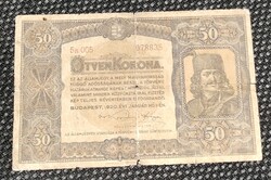 50 korona bankjegy 1920