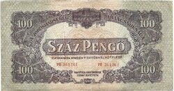 100 pengő 1944 VH. számozás 3,3 mm. 1.