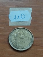 FRANCIAORSZÁG 20 FRANK FRANCS 1950 Alumínium-Bronz, KAKAS   #110