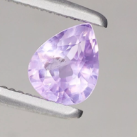 0.44ct 5.1x4.1mm Gyönyörű Lila Zafír Ékkő, High-End minőség