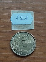 FRANCIAORSZÁG 20 FRANK FRANCS 1952 Alumínium-Bronz, KAKAS   #121