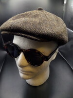 Csodaszép gumis One size (eredeti) ÚJ! ffi őszi - téli meleg flat cap / lapos sapka