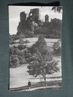 Képeslap,Csesznek,Várrom látkép,részlet,1960-