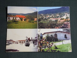 Képeslap,Cserkút,mozaik,Vackor vendégház,falu látkép,részlet,1990-