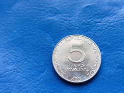 BURUNDI 5 FRANK 1980 UNC!
