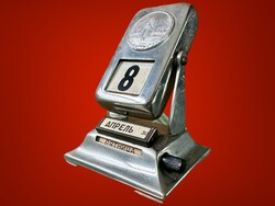 RÉGI SZOVJET ASZTALI NAPTÁR OROSZ ÍRÓASZTAL -I KALENDÁRIUM ART DECO BAUHAUS RETRO VINTAGE RITKA !