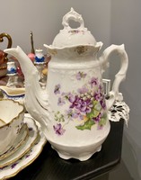 Antik szecessziós nagyméretű porcelán kanna