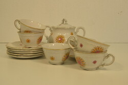 Zsolnay porcelán teáskészlet A074