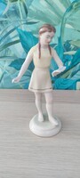 Régi Drasche porcelán, éneklő lány