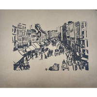 HB monogrammal: A nyüzsgő párizsi utca F00434