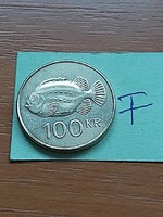 IZLAND 100 KORONA 2011 Nikkel-Sárgaréz, tengeri nyúlhal  #F