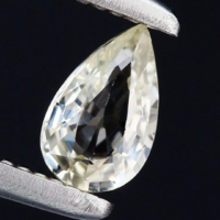 Kezeletlen, 0.24ct 5x3.1mm Elképesztően Ragyogó Sárga Zafír Ékkő, High-End minőség