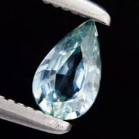 Kezeletlen, 0.29ct 5.1x3.2mm Elképesztően Ragyogó Kékeszöld Zafír Ékkő, High-End minőség