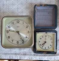 2 db régi óra (mom, utazó óa )Működése nem ismert , javításra .