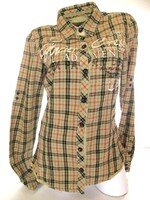 EREDETI SOCCX (CAMP DAVID) (S) SPORTOS ELEGÁNS KOCKÁS HOSSZÚ UJJÚ NŐI ING