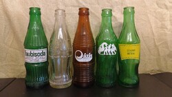 Retró üdítős üvegek.Traubisoda,Coca Cola,Oázis,Sztár,Márka.