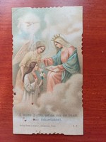 Antik szentkép imakönyvbe német nyelvű 1914