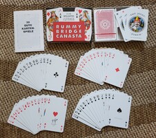 PIATNIK Wien Ferd.Piatnik & Söhne kártyapakli franciakártya dobozában rummy bridge canasta kártya