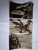 3 db 1,40,- Ft-os - Karácsonyi képeslap (1960-as évek vége)