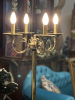 Réz asztali 4 ágú trombita lámpa